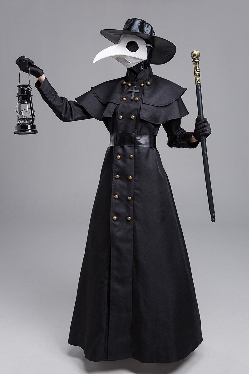 Médico da peste - Disfarce halloween - medieval máscara cosplay - Image 4